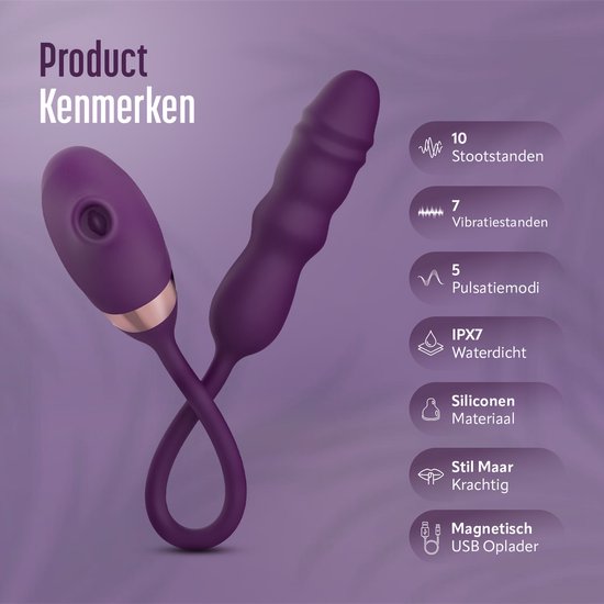 vibromasseur plaisir Vibromasseur Multi plaisir HappySexy pour femme avec fonction poussée -  Vibrateurs à