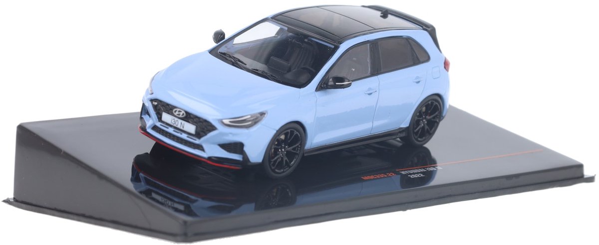 Hyundai i30 N Drive-N Limited Edition 2022 Blauw - Model 1/43 - Ixo Models