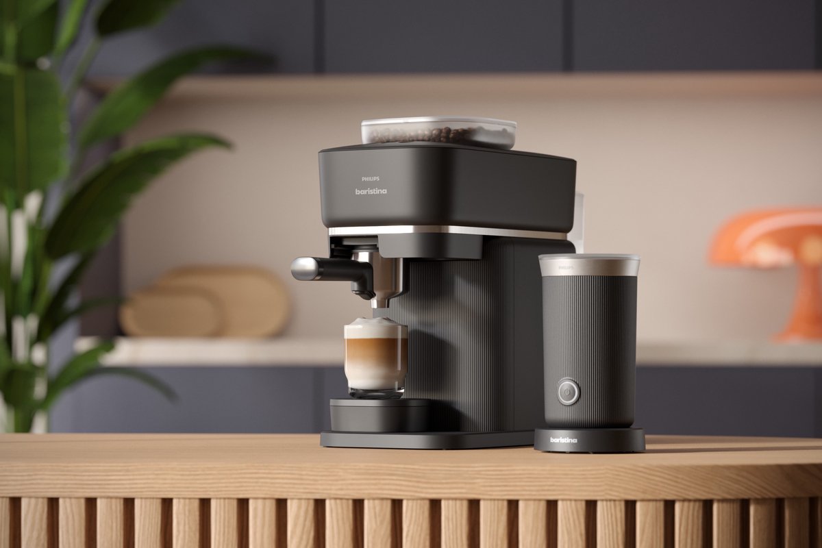 Philips Baristina + Melkopschuimer Bundel - BAR303/60 - Espressomachine - Pistonmachine - Zwart — afbeelding 4