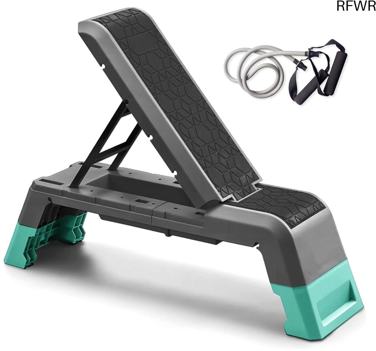RFWR® Multifunctioneel aërobe dek met koord en verstelbare halterbank voor thuisgym
