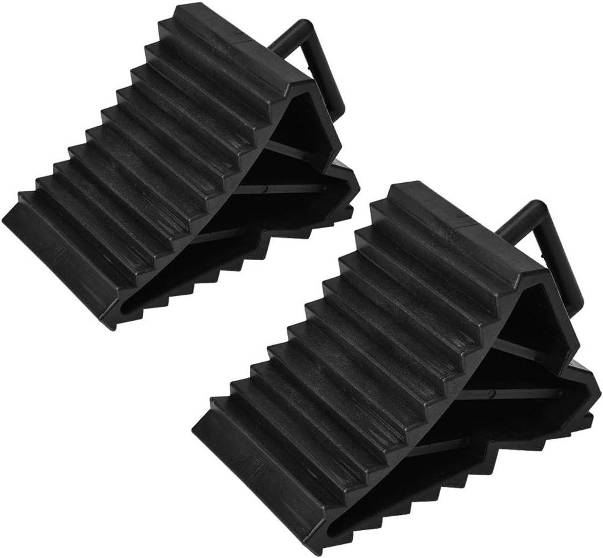 Titel: 2 stuks Wielblokken Rubber Caravan Camper - Bandensteun voor Trailer - Wielen Uitlijn Blokken - Caravanaccessoires
