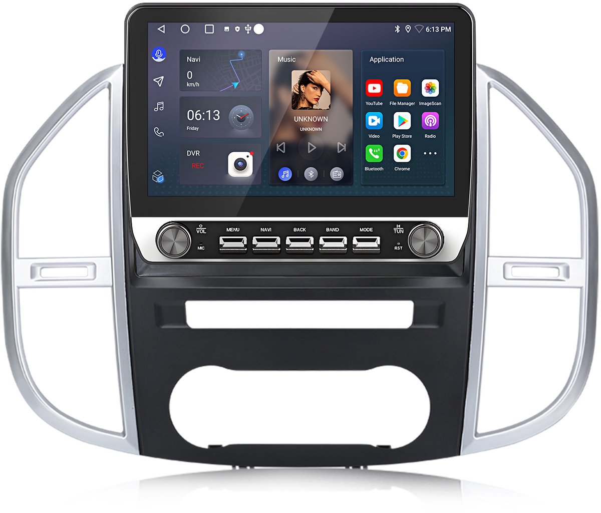 JUNSUN Autoradio - Geschikt voor Mercedes Benz Vito 3 2014-2024, - Android 15 - 10.1''- 2+64 GB - Draadloos Carplay & Android Auto - GPS Navi & SWC & BT & Wifi