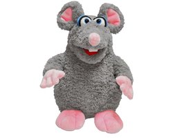 Living Puppets handpop grijze muis 37cm