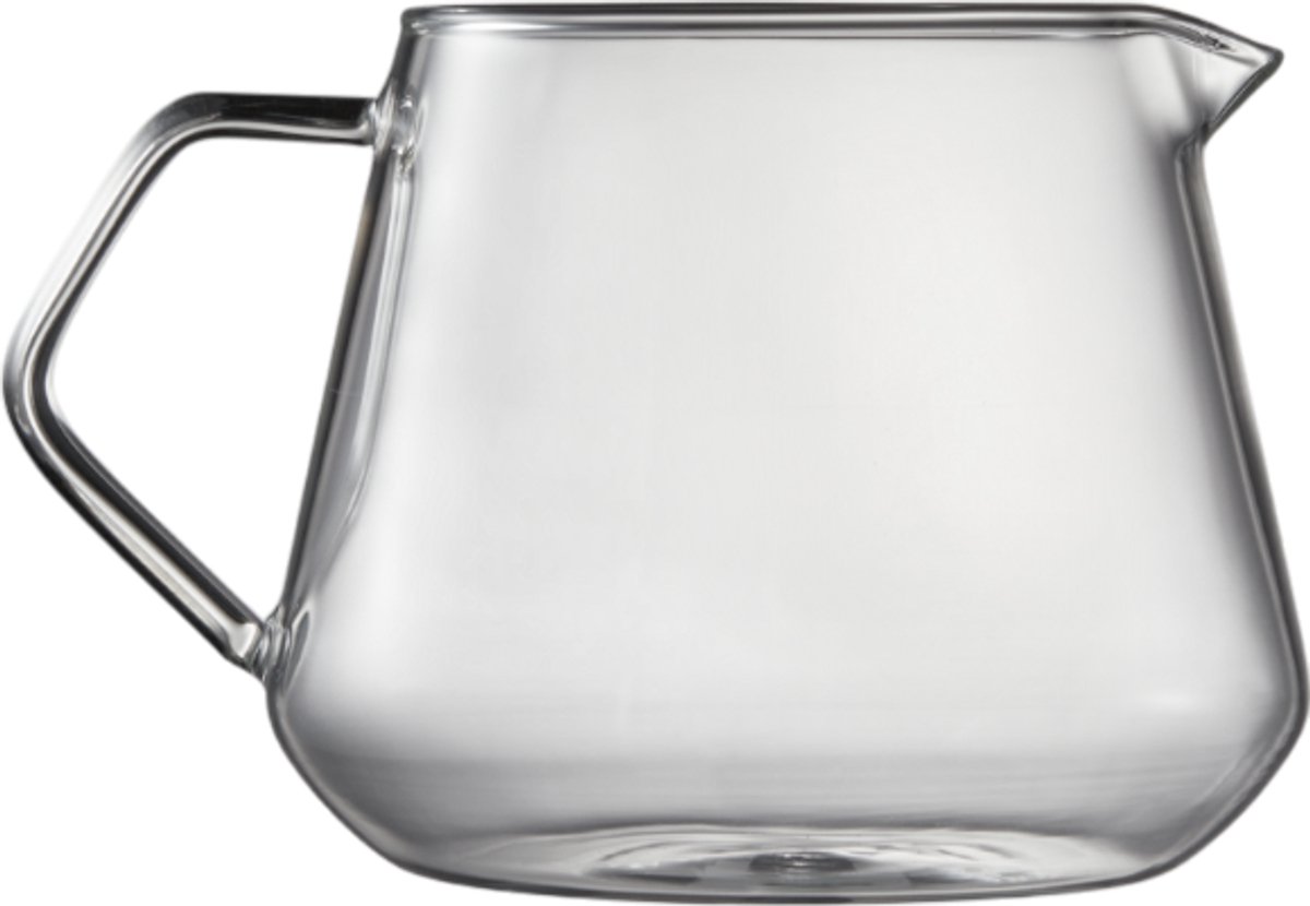 Varia FLO glazen kan - handgeblazen serveerkan van borosilicaatglas - 600 ml