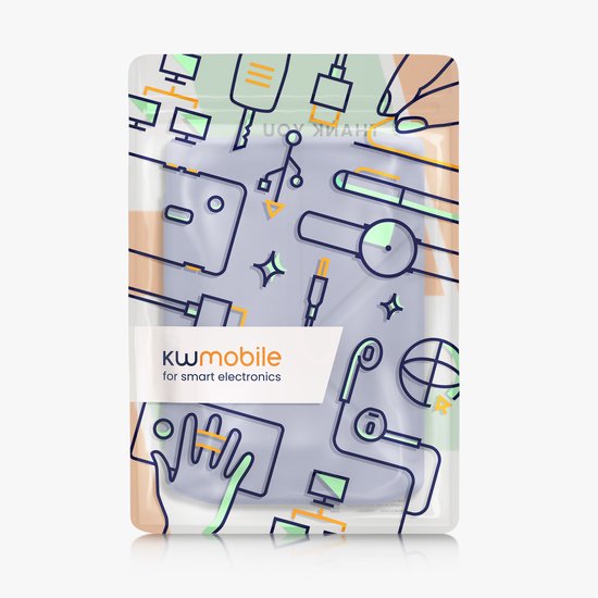 kwmobile e-reader hoesje geschikt voor Pocketbook Verse / Verse Lite / Verse Pro / Color / Vivlio Light/Light HD hoes - Ereader flip case met standaard - E reader cover van kunstleer - In lavendel van Merkloos — afbeelding 2