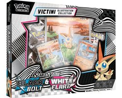 Pokemon scarlet & violet sv10.5 black bolt & white flare illustration collection victini