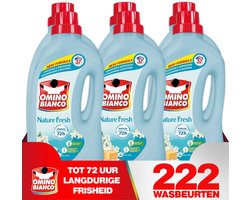 Omino Bianco Vloeibaar Wasmiddel Nature Fresh - 6 x 1.480 l (222 wasbeurten)