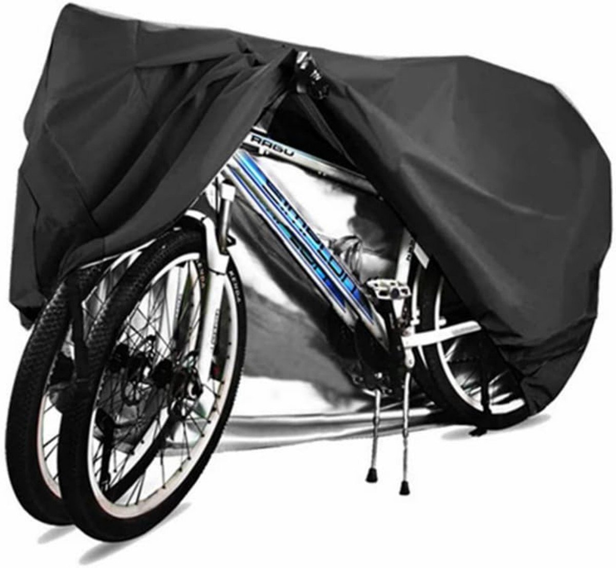 Fietshoes - Fietshoes voor 1 of 2 fietsen - Waterdichte UV-beschermende fietshoes voor buiten - Met vergrendelingsgat - Bescherming tegen zon en stof - Geschikt voor mountainbikes - 200x85x110cm