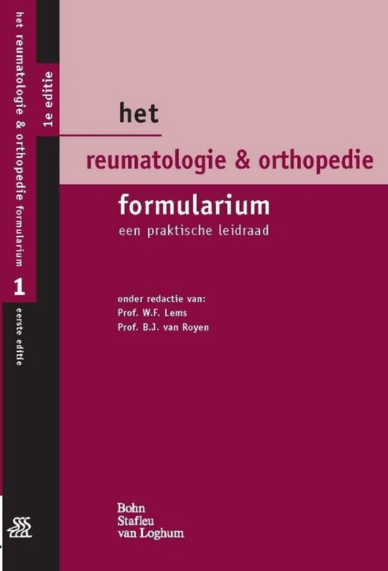 Het Reumatologie & Orthopedie Formularium - cover