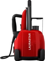 Laurastar Lift Original Red, Stoomstrijkijzer, 3-in-1 Strijkstation, dat je kleding ontvouwt, Strijkt en reinigt, Hygiënische DMS-stoom