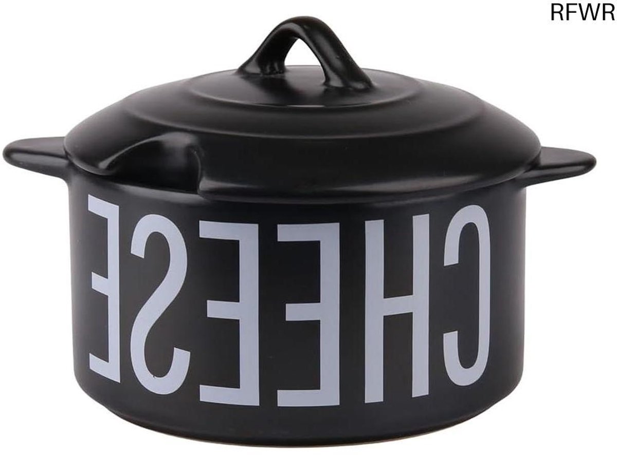 RFWR® Kaasstolp van Aardewerk 320 ml met Deksel