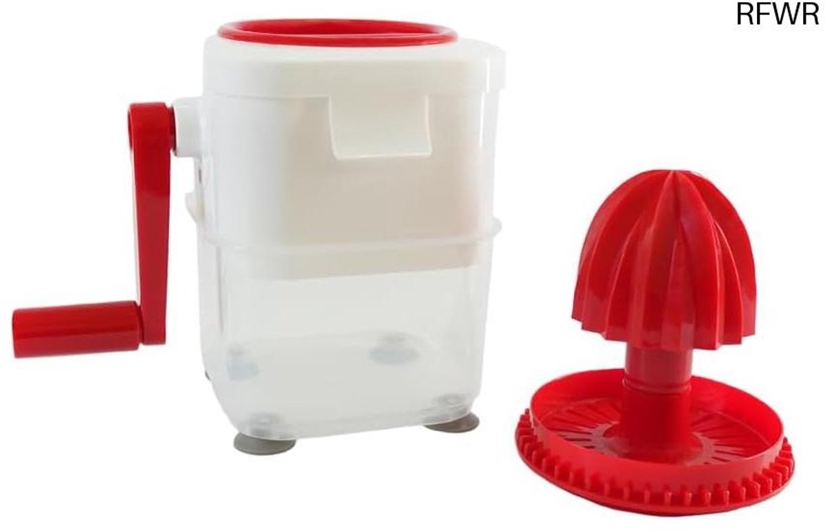 RFWR® IJs Crusher en Sap Squeezer Rood en Wit
