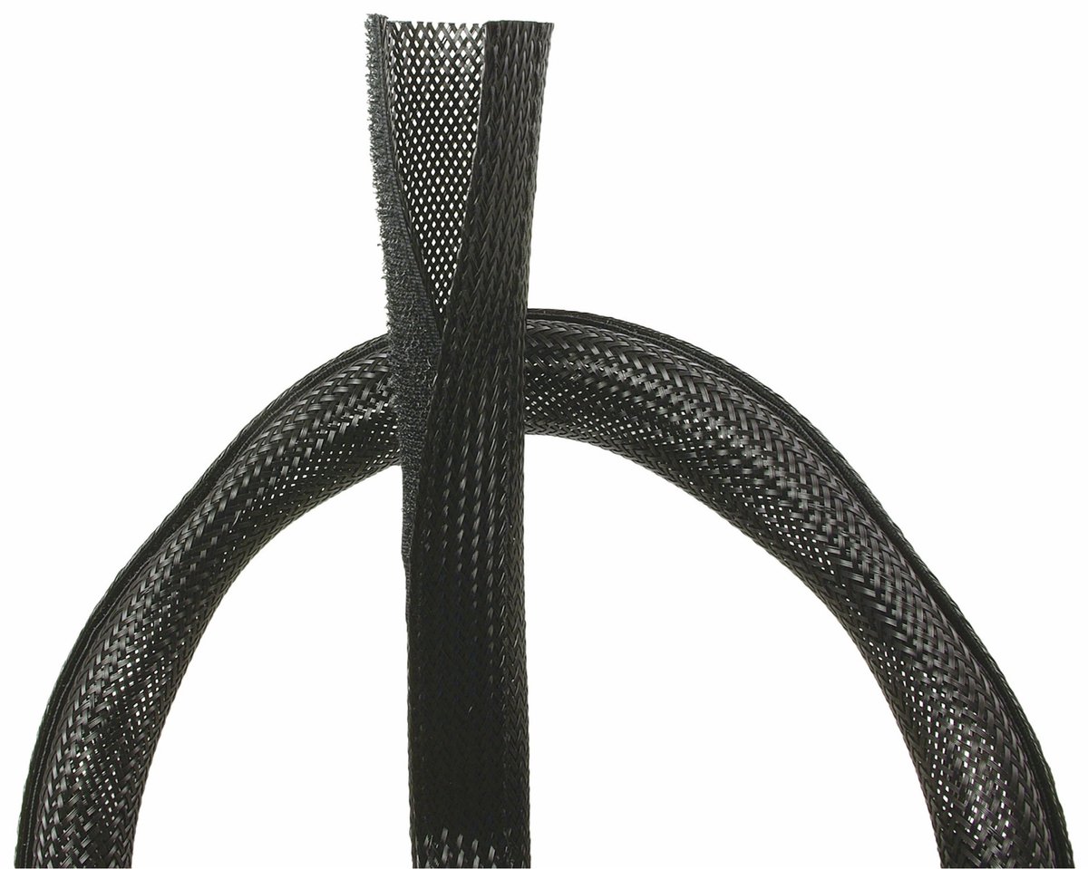 Flexibler Kabelkanal, schwarz, O.D. -32mm, 2m