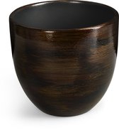 Bloempot voor Binnen - Aardewerk - Metallic Goud Bruin - Ø29 cm