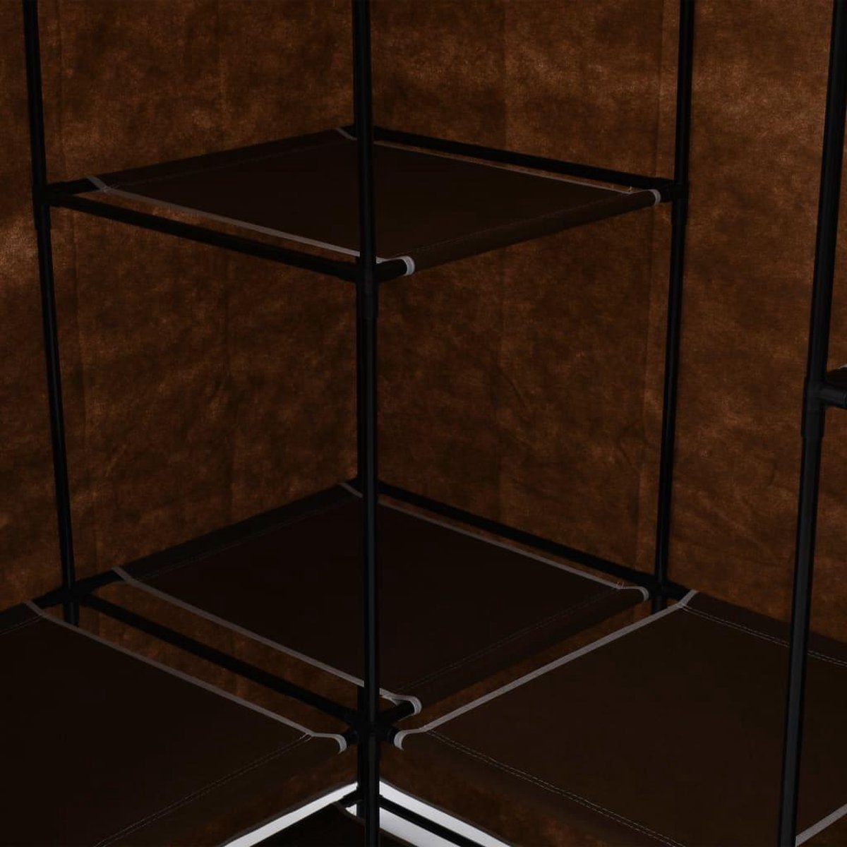 Armario | Guardarropa de esquina negro 130x87x169 cm CFW53868 | Leroy