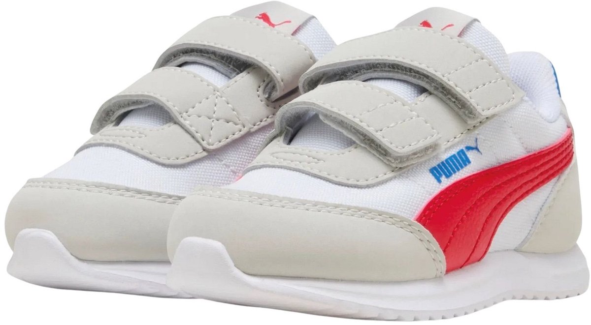 wit - lichtgrijs - rood - blauw