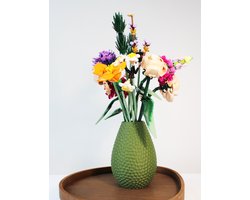 Vaas Florium — Perfect voor o.a. lego Bloemen, Boeket & Botanical – Decoratief - Groen Vaas Florium — Perfect voor o.a. lego Bloemen, Boeket & Botanical – Decoratief - Groen