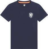 T-shirt bleu marine avec logo de l'équipe nationale néerlandaise pour enfant