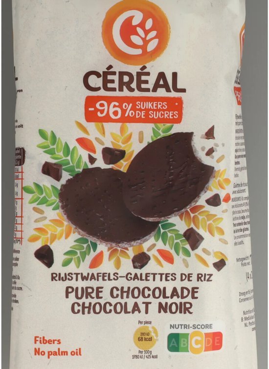 Céréal Rijstwafels Puur - 14 x 130 gr - Voordeelverpakking