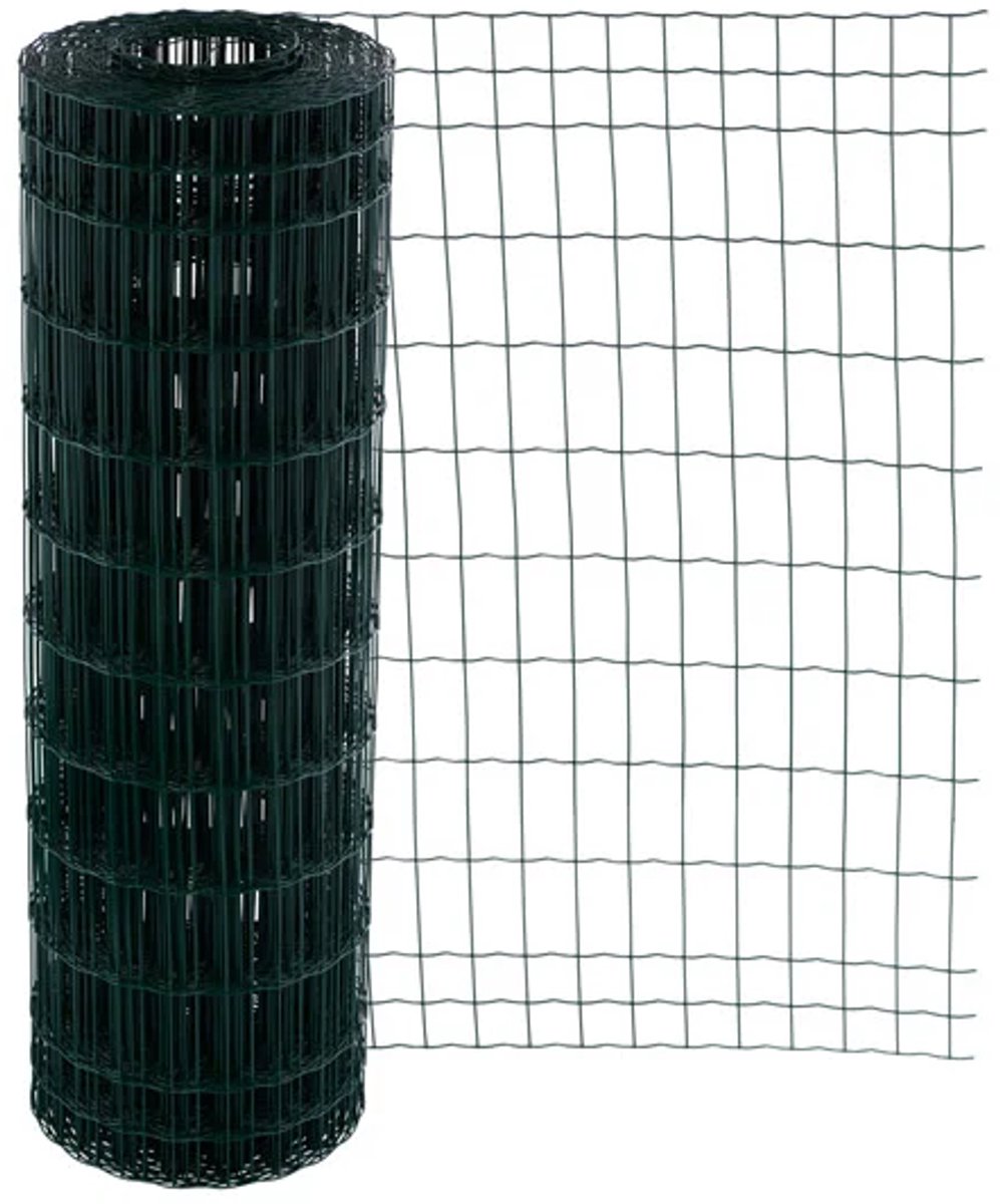 Tuingaas Rol 25m 200cm hoog - 100x50mm maaswijdte 2.1mm draaddikte - groen geplastificeerd