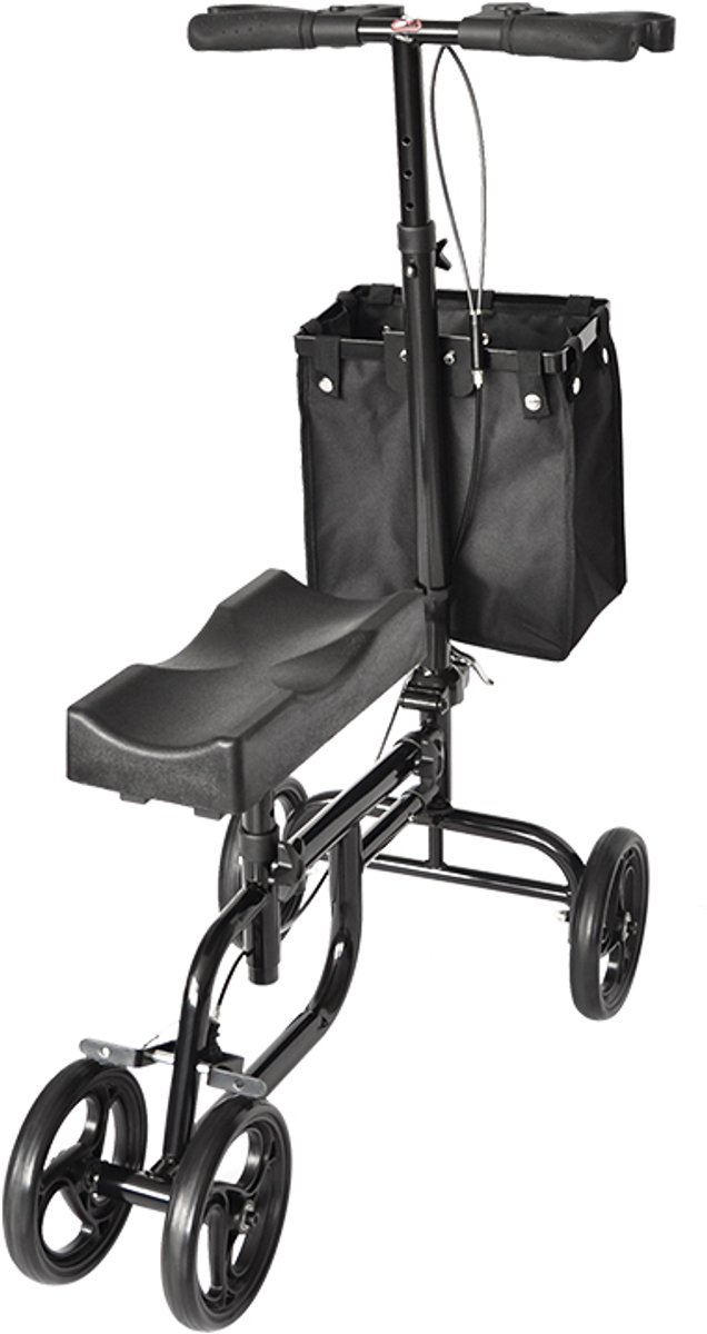 Kniestep voor ergonomische revalidatie – alternatief voor krukken – verrijdbare knie-rolsteun – in hoogte verstelbare knee walker – mobiliteitshulpmiddel met wielen – loopondersteuning zonder rollator — afbeelding 2