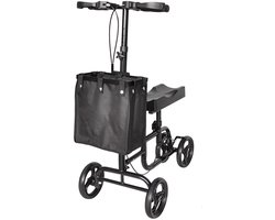 Kniestep voor ergonomische revalidatie – alternatief voor krukken – verrijdbare knie-rolsteun – in hoogte verstelbare knee walker – mobiliteitshulpmiddel met wielen – loopondersteuning zonder rollator