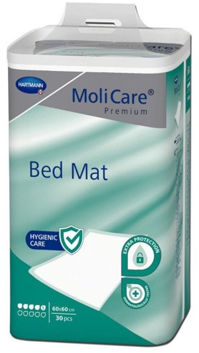 Hartmann Molicare Premium Bed Mat 5 druppels 60 x 60 cm - 4 pakken van 30 stuks