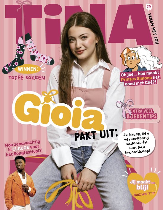 Tina magazine nr. 19 - 2025 - tijdschriften - magazine - Gioia pakt ui - boekentips - Songfestival met Claude