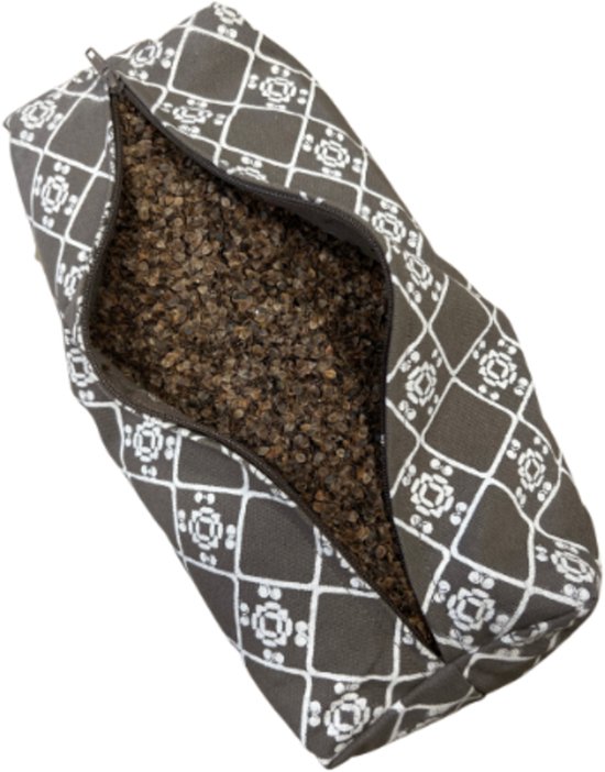 YogaStyles meditatiekussen - mini bolster design xs - grijs - bolletjes van YogaStyles — afbeelding 5