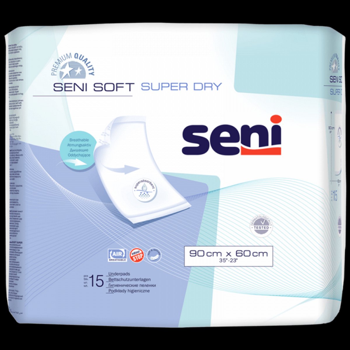 Seni Soft Super Dry 60 x 90 cm - 4 pakken van 15 stuks