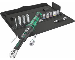 Wera 05130110001 Click-Torque A 6 Set 1 20-delige Klikdraaimomentsleutel set in etui - 2,5-25 Nm