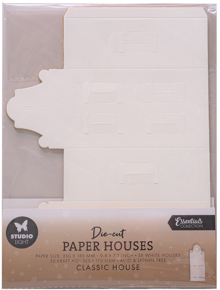 Die-cut paper houses Classic house - Essentials nr. 56