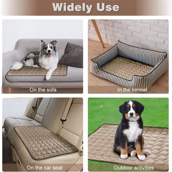 Zelfkoelende Mat Hond Kat Xl 96x81 Cm Gel Koelbed Bravpet Koelmat Voor Huisdieren – Zelfkoelend, 81 X 96 Cm XL | Voor Honden En Katten, Geen Vriezen Nodig Honden Koelmat