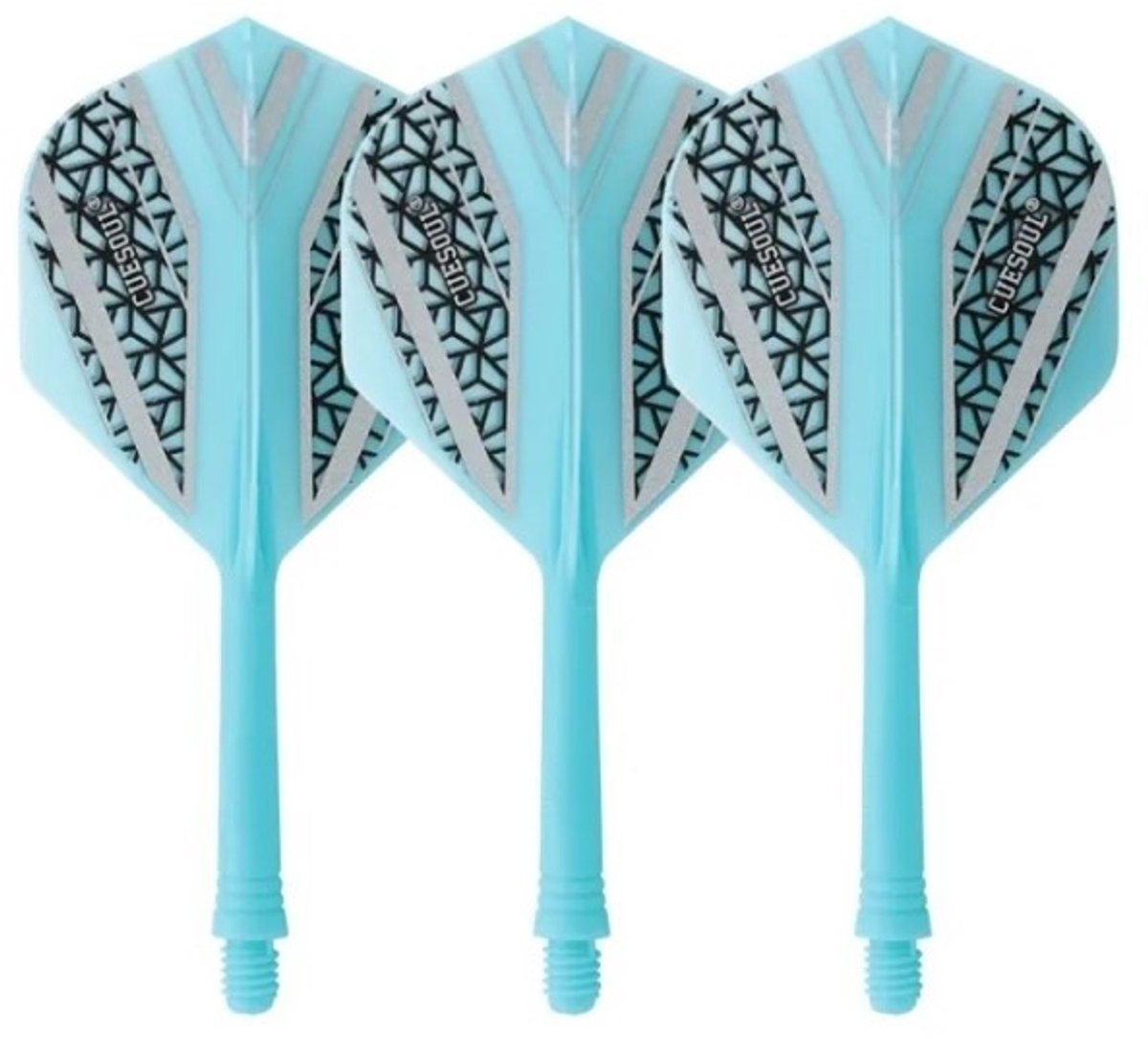Cuesoul - Tero Flight System AK5 Rost Black Pattern - Blue Standard - Dart Flights M