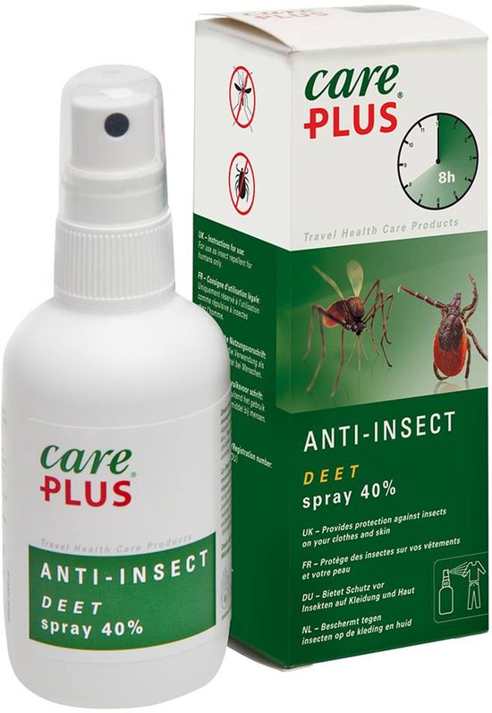 Care Plus Anti-Insect Deet 40% Spray 15 ml - mini- 2go - muggenspray
