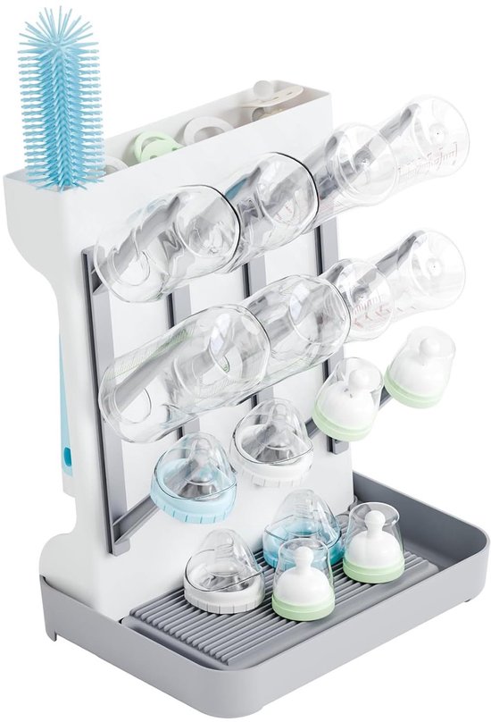 TammaT - Babyfles Droogrek - Flessendroger voor 12 Babyflessen - BPA-vrij - Compact & Hygiënisch van Merkloos — afbeelding 2