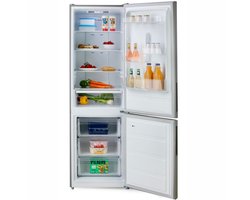 PRIMO PR184CIN Koelvriescombinatie - No Frost - 310L - Vrijstaande Koelkast - D - 38 dB Stil – Inox