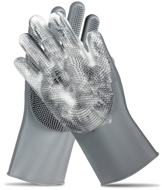 Foto: Handschoenen voor de verzorging van huisdieren zachte shampooborstel voor het wassen van honden massagehandschoen voor honden katten 31 12cm