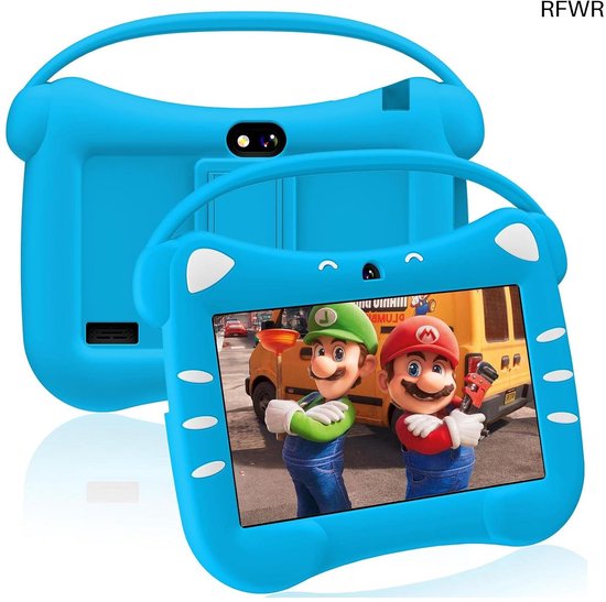 RFWR® Kindertablet 7 Inch met WiFi, Bluetooth en Ouderlijk Toezicht voor Kinderen van 3-14 Jaar