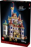 LEGO Disney Belle en het Beest Kasteel 43263 bouwpakket. Paars kasteel met torens en details.