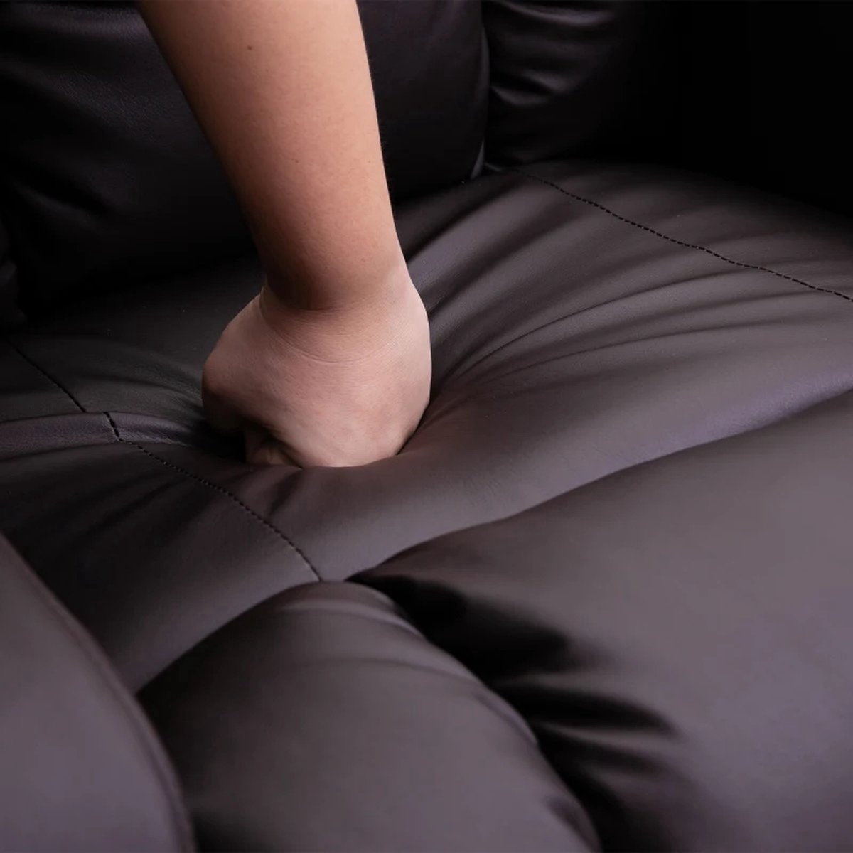 GranMaison Massagestoel Elektrisch Donkerbruin 1 Persoon - afbeelding 3