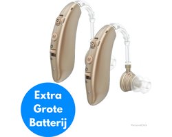 Gehoorapparaat - Beige - 2 Stuks Links & Rechts - Nederlandse Handleiding - Opbergbox - Oplaadbaar met kabel - Gehoorversterker oplaadbaar
