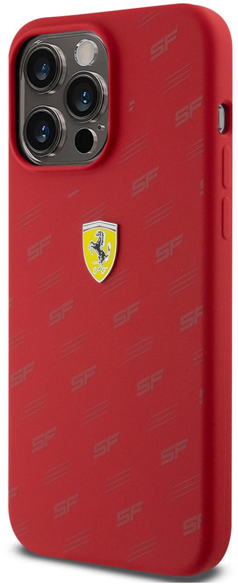 Ferrari Back cover - iPhone 15 Plus & 14 Plus - Rood - Slanke pasvorm, verhoogde randen
