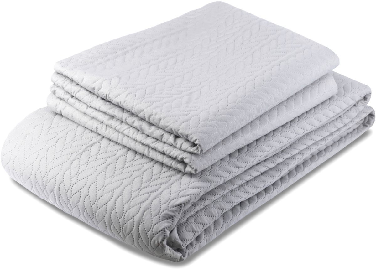 Zydante Home® Bedsprei Incl. 2 Hoezen -Zilver Rope - 220x240 cm + 2 * 60x70 cm