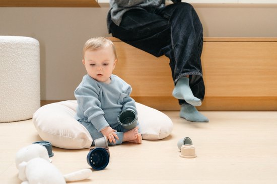 Doomoo Softy - Klein Voedingskussen - Biologisch Katoen - 150cm - Corduroy Sand van Doomoo — afbeelding 3
