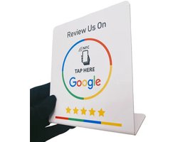 Google Review Display - NFC Reviews - Reviews verzamelen - Wit