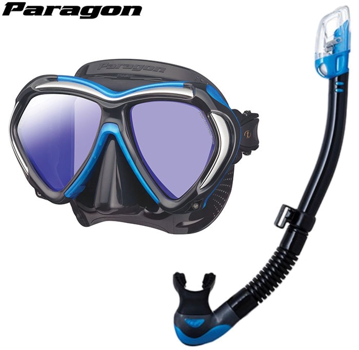 TUSA Paragon Duikmasker + TUSA Hyperdry Elite II Snorkel – Premium Snorkelset