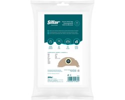 Sillar, stofzuigerzakken, synthetisch, van microvezel, 3 filterlagen, vervanging, geschikt voor stofzuigers Karcher WD2.200 WD 2400 WD 2500 E 5.100 SE 6.100, 5 stuks