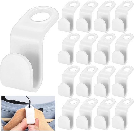HOUSE DAY 10 Pak Magic Kleerhanger, ruimtebesparend, met stevige kunststof voor zware kleding
