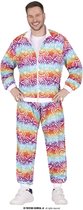 Fiestas Guirca - Trainingspak 90's Rainbow Star maat M (48-50) - Carnavalskleding - Carnaval - carnavalskleding 2027 - Carnaval kostuum